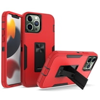 Hybrid Case for iPhone 14 Pro Max, Protective Slim Cover Heavy Duty Rugged Shockproof with Kickstand Support Magnetic Car Mount Hard PC Armor Case for iPhone 14 Pro Max, Red Black