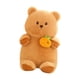 thumbnail image 4 of Figura de peluche de animal de juguete, oso de peluche coleccionable de dibujos animados para decoración del hogar. Naranja, 4 of 9