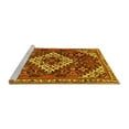 thumbnail image 2 of Ahgly Company Machine Washable Indoor Rectangle Persian Yellow Traditional Area Rugs, 5' x 7', 2 of 4