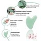 thumbnail image 3 of Gua Sha, herramienta de masaje Gua Sha de piedra de jade, herramienta Guasha para masaje de piel facial y corporal. Gua Sha Set para toxinas previene las arrugas para acupuntura SPA, Th, 3 of 5