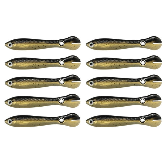 10Pcs Lure Bait Fishing Soft Loach Artificial Loach Artificial Goods Bass Tackle Fake Goods Moving Bouncing Sinking Swimming Accessory C Small