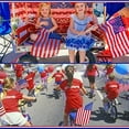 thumbnail image 5 of 150 Pcs Small American Flags on Stick, 8 x 12 Inch Mini US Flags Wooden Stick Bulk Hand Held Stick Flags for Lawn Yard 4th of July Decorations Independence Memorial Day Patriotic Parades Veteran Party, 5 of 6
