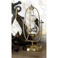 thumbnail image 3 of DecMode 13" x 6" Brass Metal Armillary Hourglass Sand Timer with Rotating Stand, 1-Piece, 3 of 13