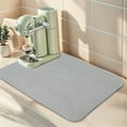 thumbnail image 4 of Unique Bargains Diatomaceous Stone Dish Countertop Drying Mat Grass Gray 15.7*11.8 inch, 4 of 7