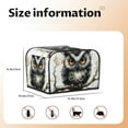 thumbnail image 5 of Gaeub Whimsical Owl On Branch Print 4 Slice Toaster Cover,Bread Machine Cover,Dustproof Fingerprint Protectors and Greasy Protection Anti-sputtering, 5 of 7