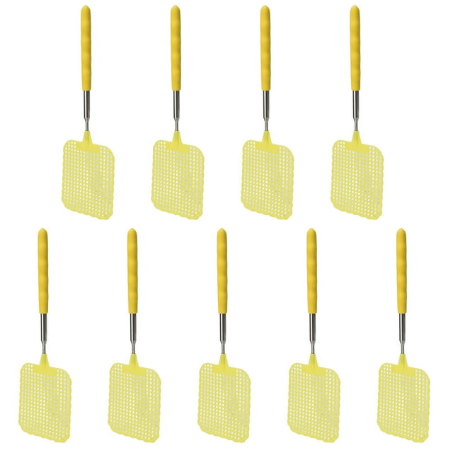 Prevent Tool, Durable 72cm/28.3in Retractable Fly Swatter Thickened Portable Stainless Steel with Long Rod for Outdoors