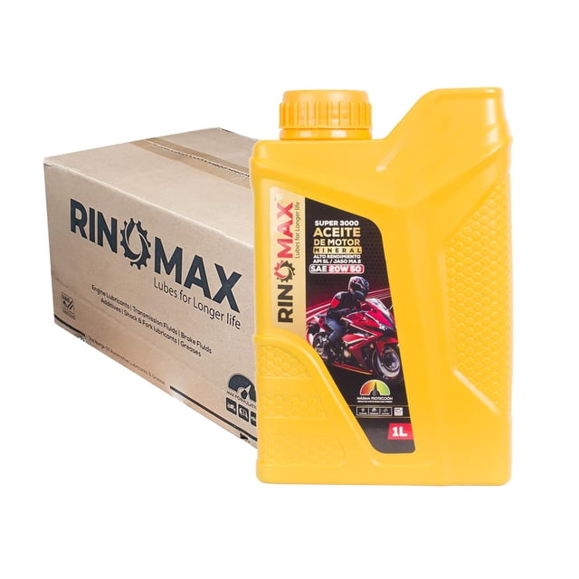 Kit de 12 litros de aceite Rinomax 20w50 mineral API SL MA2.