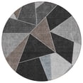 thumbnail image 2 of Addison Rugs Chantille Indoor/Outdoor Transitional Geometric Chocolate Washable Round Rug, 8' x 8', 2 of 6