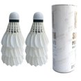 thumbnail image 2 of Badminton Shuttlecock White Goose Board Feather Flying Stability Durable Shuttlecock Ball 3pcs/ 6pcs Feather Shuttlecock, 2 of 3