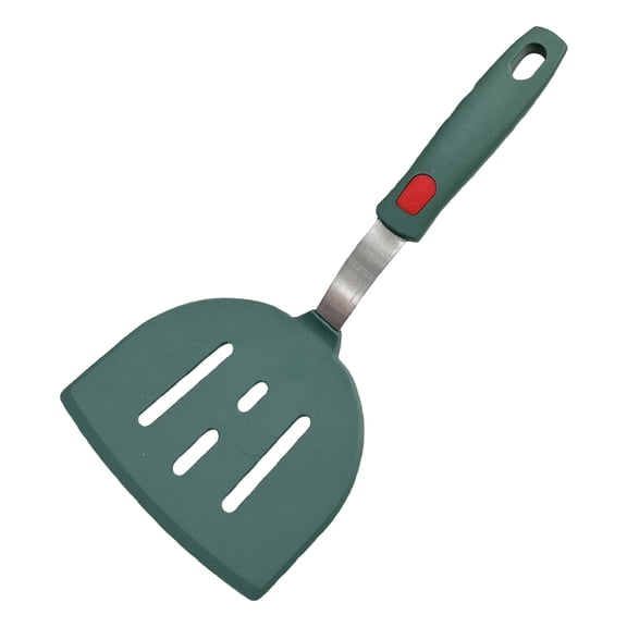 Dark Green Flexible Silicone Turner Spatula, Non-Stick Flat Pancake Spatula for Griddle Cooking – Zjh Textile, for Heat Resistant Silicone Turner for Pancakes and Eggs