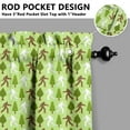 thumbnail image 5 of Funny Bigfoot Kitchen Curtains for Windows – Retro Forest Mountain Cabin Decor, Mythical Creature Window Drapes for Nature Lovers, Rustic Camping Themed Curtain Panels, 5 of 6