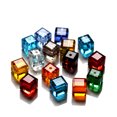 thumbnail image 1 of 50 Uds. De cuentas de cubo cuadradas de cristal de 4mm, fabricación de joyas Diy, colores mezclados brillar Electrónica, 1 of 3