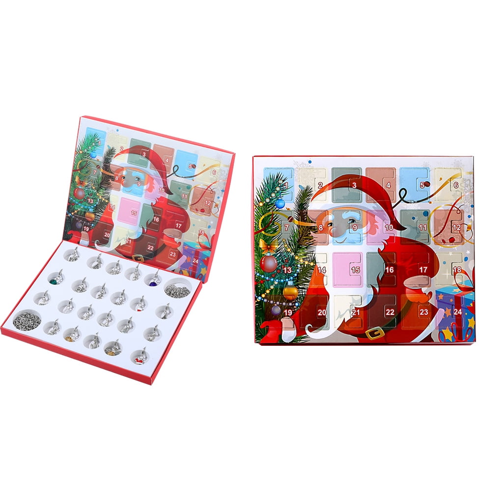 Christmas Bracelet Pendant Ornaments Countdown Advent Calendar Jewelry Findings