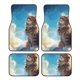 thumbnail image 1 of Fotbe Blue Sky Winged Cat Juego de 4 Tapetes para Auto con Estampado – Alfombrillas de Goma Reforzada, Diseño Antideslizante, Protección para Todo el Año – Vehículos, Autos, Camionetas y SUVs, 1 of 7