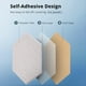 thumbnail image 4 of Paquete de 12 Paneles Acústicos Hexagonales de 30,5 X 25,4 X 1 cm, Insonorizados, Autoadhesivos, para Estudio de Grabación y Oficina A, 4 of 5