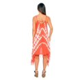 thumbnail image 3 of Riviera Sun Fringe Dress / Summer Dresses (Coral / White, X-Large), 3 of 3