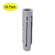 thumbnail image 1 of Tubo de expansión de plástico gris Uxcell 10x50mm 24 paquetes, 1 of 5