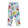 thumbnail image 4 of Daiia Cactus1 Women's Sleep Pant with Pockets and Drawstring,Pajama Pants-Large, 4 of 9