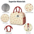 thumbnail image 4 of Lunch Bag Lunch Box for Women Reusable Insulated Lunch Bags,Water-Resistant Cherry and Flowers Cooler Lunch Tote Bag, Large Capacity for Work Travel Picnic, 4 of 6