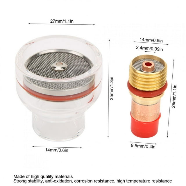Loewten TIG Collet, Copper Collet Body Strong Stability TIG Torch Kit, For TIG-17/18/26 Welding Torch Industrial