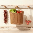 thumbnail image 2 of Bxaolu Wicker Hanging Basket for Organizing, Front Door, Mail, Flowers - Woven Wall Baskets for Storage, 8.25"x8.25"x4.7", (1Pack), 2 of 9