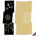 thumbnail image 5 of The Best Card Company 10 Assorted Blank Christmas Notecards Bulk Box Set 4 x 5.12 Inch with Envelopes (10 Designs, 1 Each) Golden Holidays M6723XSB, 5 of 6