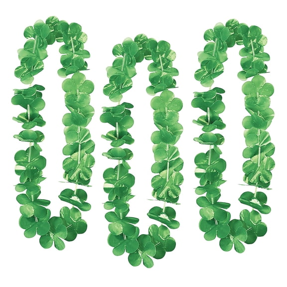 Green Flower Lei - Apparel Accessories - 12 Pieces