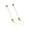 Gold, variant on Beadable Earrings Handmade Beaded Dangle Earrings Simple Ear Pendant Charm Women