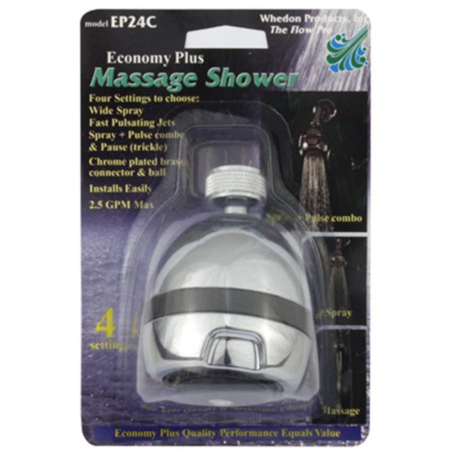 Whedon EP24C Chrome Economy Plus Pomme de Douche de Massage