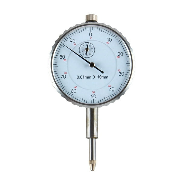 Metal Dial Indicator, White Face High Sensitivity Accuracy Dial