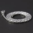 thumbnail image 2 of K-KED Real 925 Sterling Silver Necklace Men Women 3mm Long Box Snake Link Chain -20inch=50cm-32-34g, 2 of 9