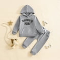 thumbnail image 2 of NIEWTR Toddler Baby Boy Girl Fall Winter Outfits Sweatshirt Top Casual Pants Football Clothes 2PC Long Sleeve Pajamas Set 3 6 9 12 18 24 Months 2T 3T，18-24 Months, 2 of 8