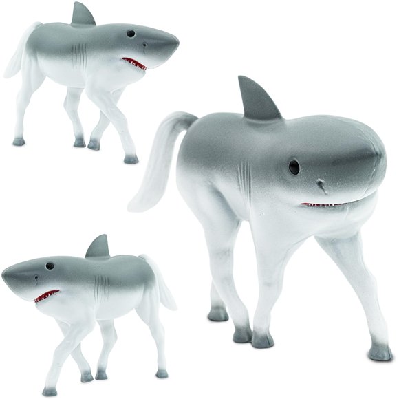 Figura de animal Randimals, juguete híbrido de caballo y tiburón, juguetes de animales realistas, mezcla única de juguetes de safari y figuras pequeñas de animales de granja, minifiguras de animales H