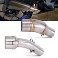 thumbnail image 2 of 51mm Motorcycle Exhaust Pipe Connection Muffler Modified Slip On Middle Link Pipe For Yamaha YZF R25 R3 MT-03 MT03, 2 of 5