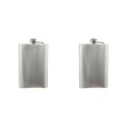 thumbnail image 2 of Monstrate Tapa de plástico Petaca de acero inoxidable Flagon Portable Wine Whisky Pot Bottle Drinkware para bebedor 10 onzas 2piezas Monstrate CBP029536, 2 of 5