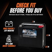 Deka Power Sports ETX20L Battery