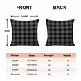 thumbnail image 6 of Decorative Throw Pillow Covers 16x16 Inch Set of 2 Black Buffalo Check Plaid Home Decor Pillow Cases for Couch, Farmhouse Style Cushion Case for Living Room Bedroom Bed Car Chair, 6 of 9