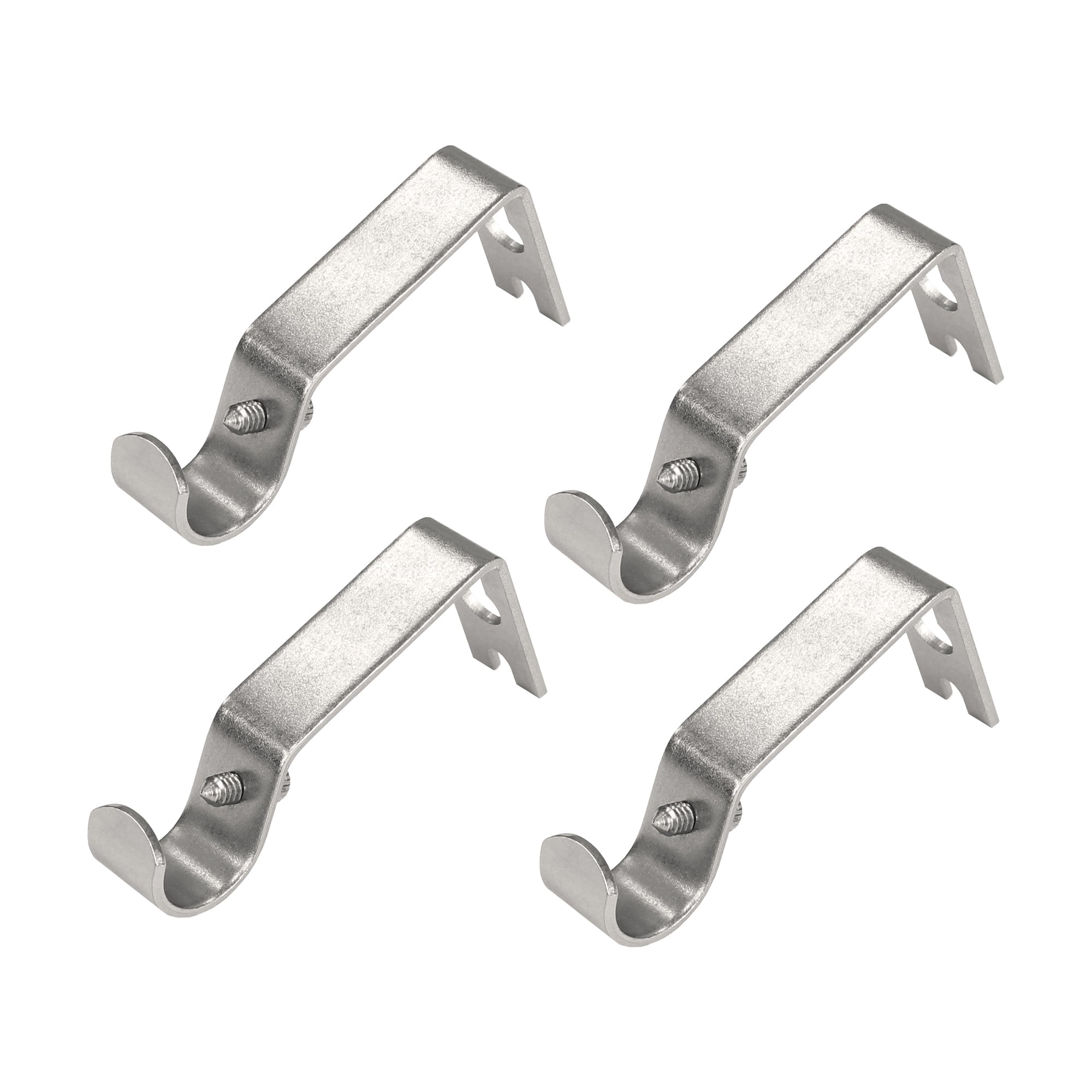 Lumi Home Furnishings Non-Adjustable Single Curtain Rod Brackets 5/8 in. (4-Piece)