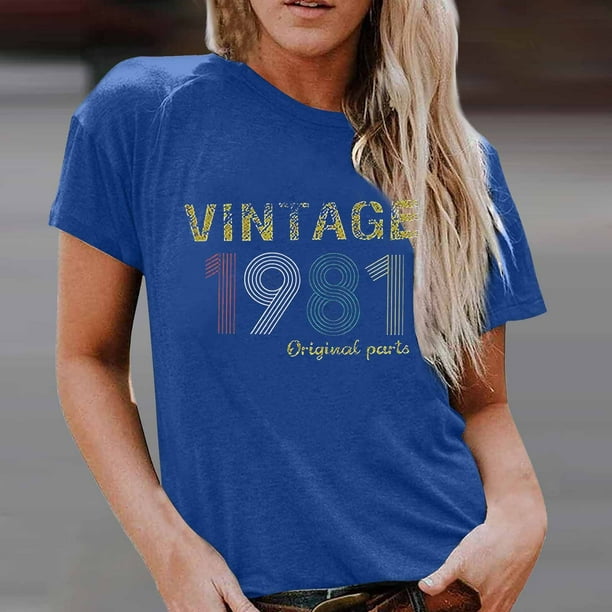 Camiseta de regalo de cumpleaños número 50 de Pntutb para mujer, camiseta Vintage 1971 con piezas originales, camiseta bonita Pntutb Pntutb-5626