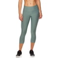 thumbnail image 1 of Reebok Pantalon Athlétique de Compression à Coutures pour Femmes, Vert, Grand, 1 of 4
