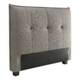 thumbnail image 2 of Amy California King Wooden Headboard Knife Edges Tufted Linen Gray, 2 of 7