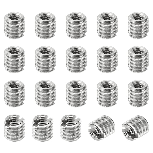 Unique Bargains Adaptateurs de Filetage Manchon Écrou Réducteur 20 Pcs M2x0.4 Mâle à M4x0.7 Femelle Écrou de Réparation 4mm