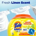 thumbnail image 5 of Tide Simply PODS Odor Defense Laundry Detergent Pacs, Fresh Linen, 55 ct, 5 of 9