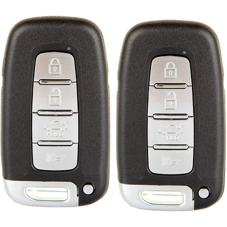 CCIYU X 2 Flip Key Fob with Key Blade 4 buttons Replacement for 09 10 11 12 13 14 15 for Hyundai Azera Elantra Elantra for GT Equus Genesis Sonata Series with FCC 267AL-HMFNA04