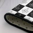 thumbnail image 5 of Checkered Freemason Mason Symbol Rugs Doormat, Non-Slip Machine Washable Carpets Floor Door Mat , 36" x 24", 5 of 7