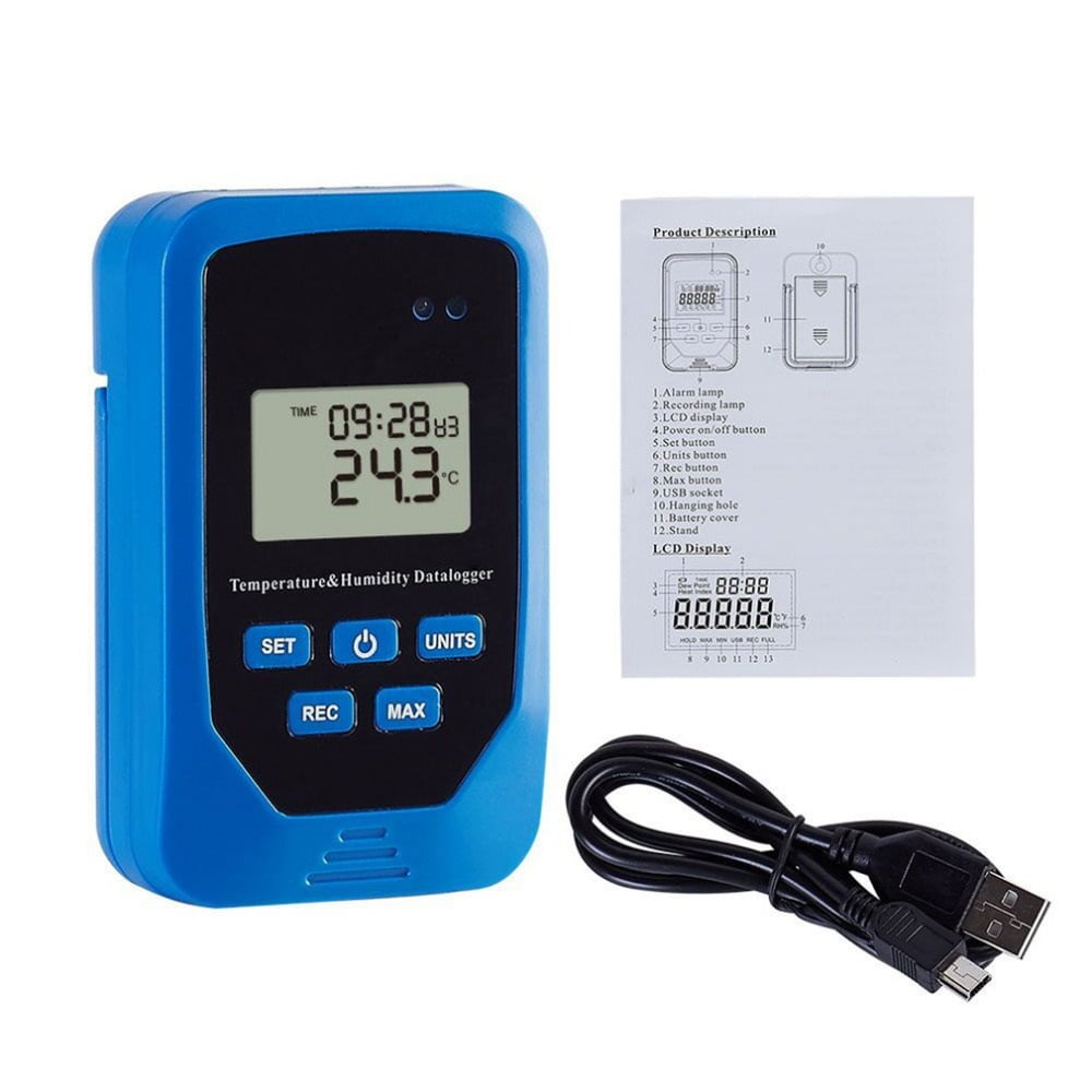 TL-505 Digital Temperature Humidity Recorder Digital Thermometer Hygrometer Industrial High Accuracy Termometro Digital Data