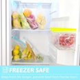 thumbnail image 4 of HLONK 20-Pack Reusable Freezer Bags - BPA-Free  Dishwasher & Microwave Safe Stand-Up Leakproof Food Storage Bags for Meal Prep  Collapsible Design (1 Gallon  Quart  Sandwich Sizes)  Reusa, 4 of 6