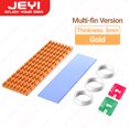 thumbnail image 1 of M.2 SSD Heatsink Aluminum Cooler Multi-version NVMe Radiator with Thermal Pad, Dust Paper for PS5/PC/Laptop M2 2280 SSD 3mm Fin Gold, 1 of 6