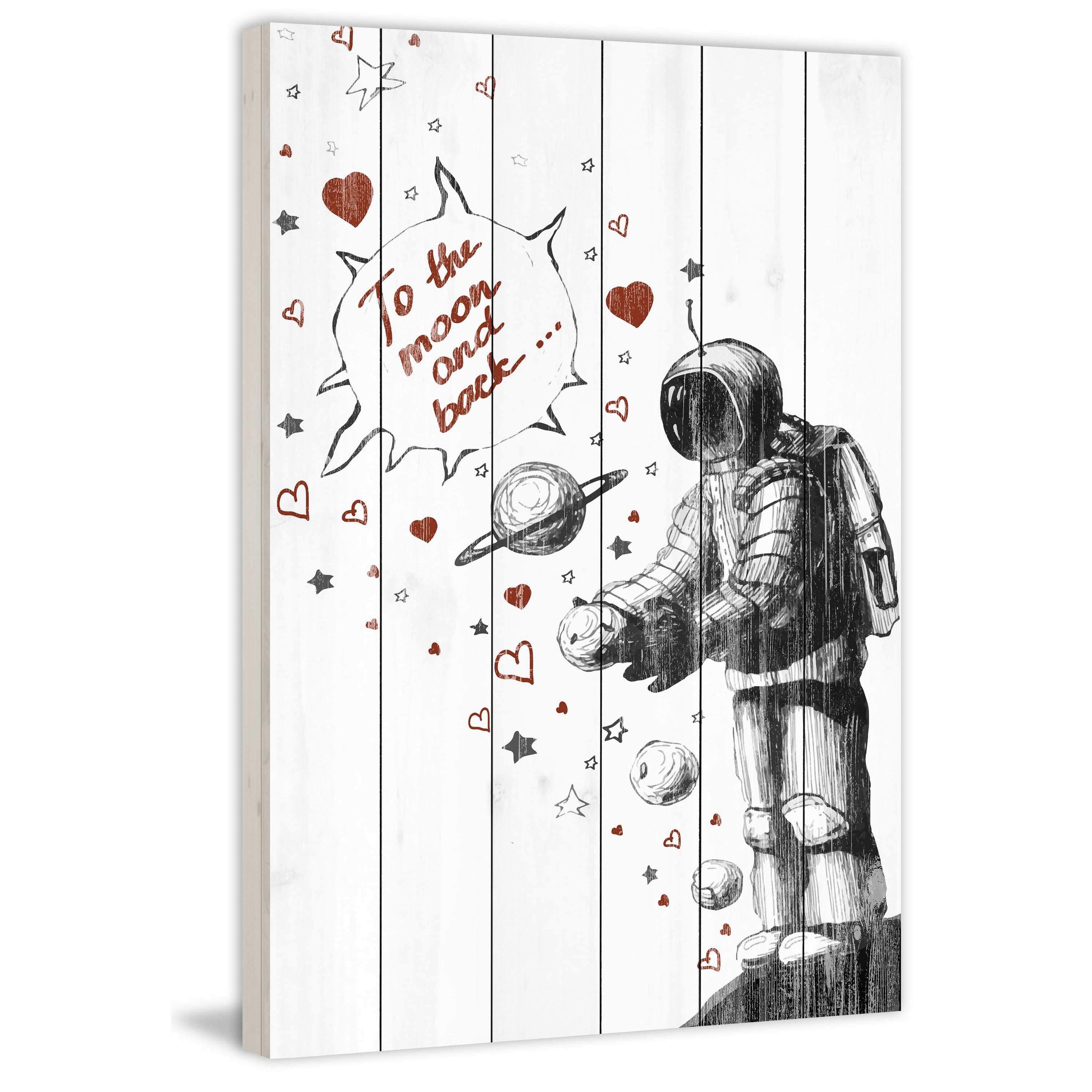 Love Beyond All Painting Print on White Wood