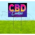 thumbnail image 1 of Cbd Cookies (18" x 24") Yard Sign, Includes Metal Step Stake, 1 of 6